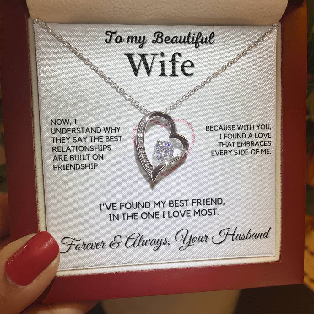 Wife - Best Friend -Forever Love Necklace