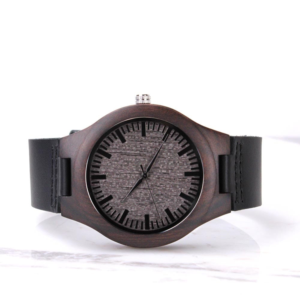 The Ultimate Gift for Him: The Engraved Wooden Watch