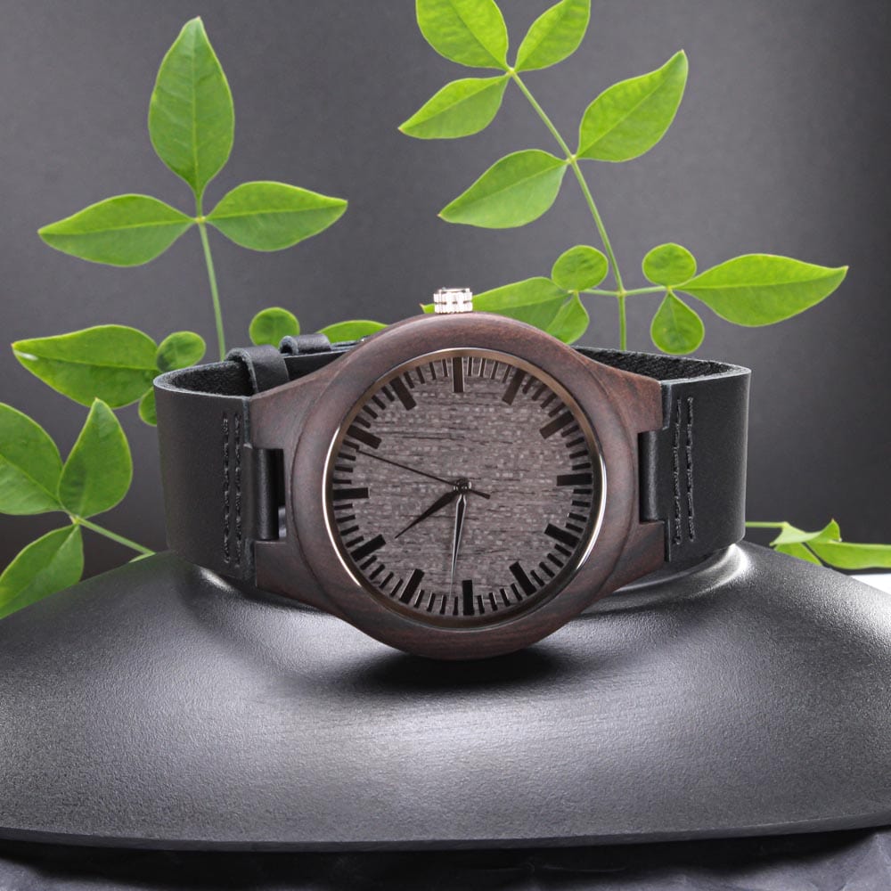 The Ultimate Gift for Him: The Engraved Wooden Watch