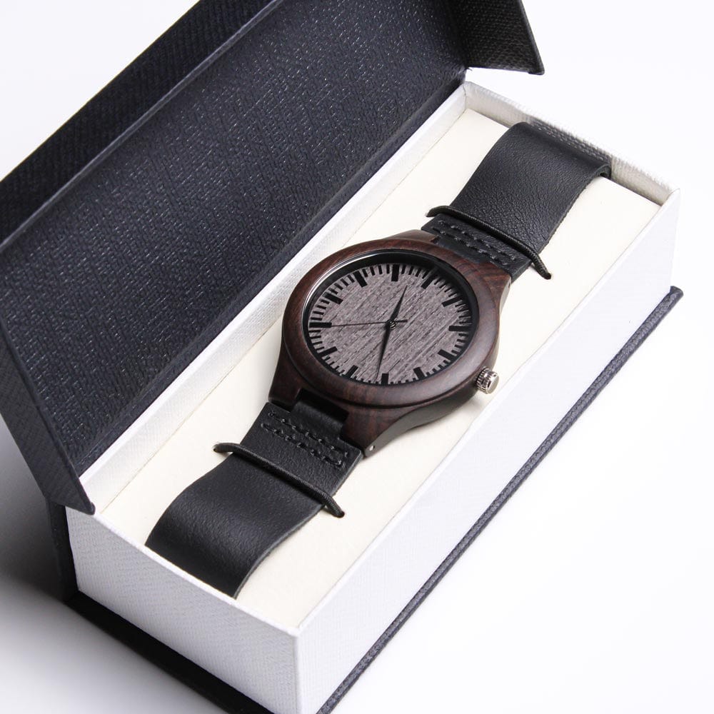 The Ultimate Gift for Him: The Engraved Wooden Watch