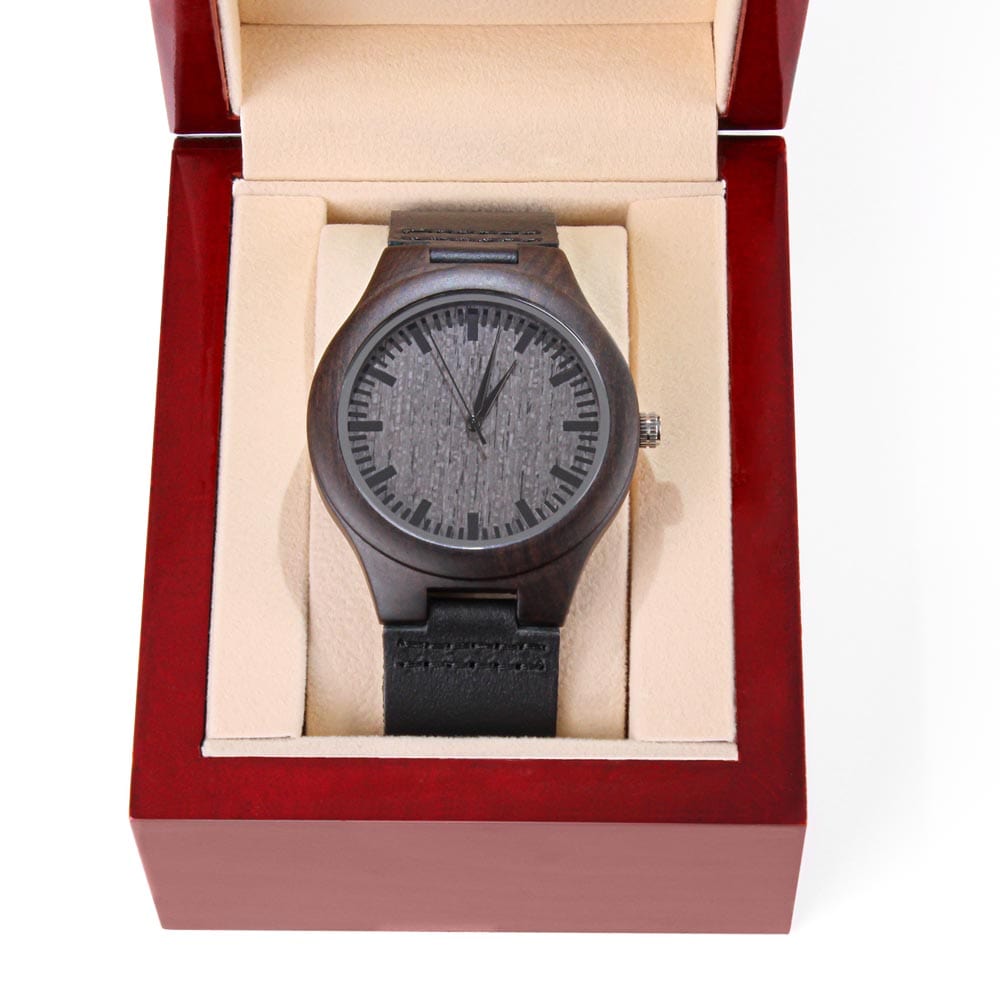 The Ultimate Gift for Him: The Engraved Wooden Watch