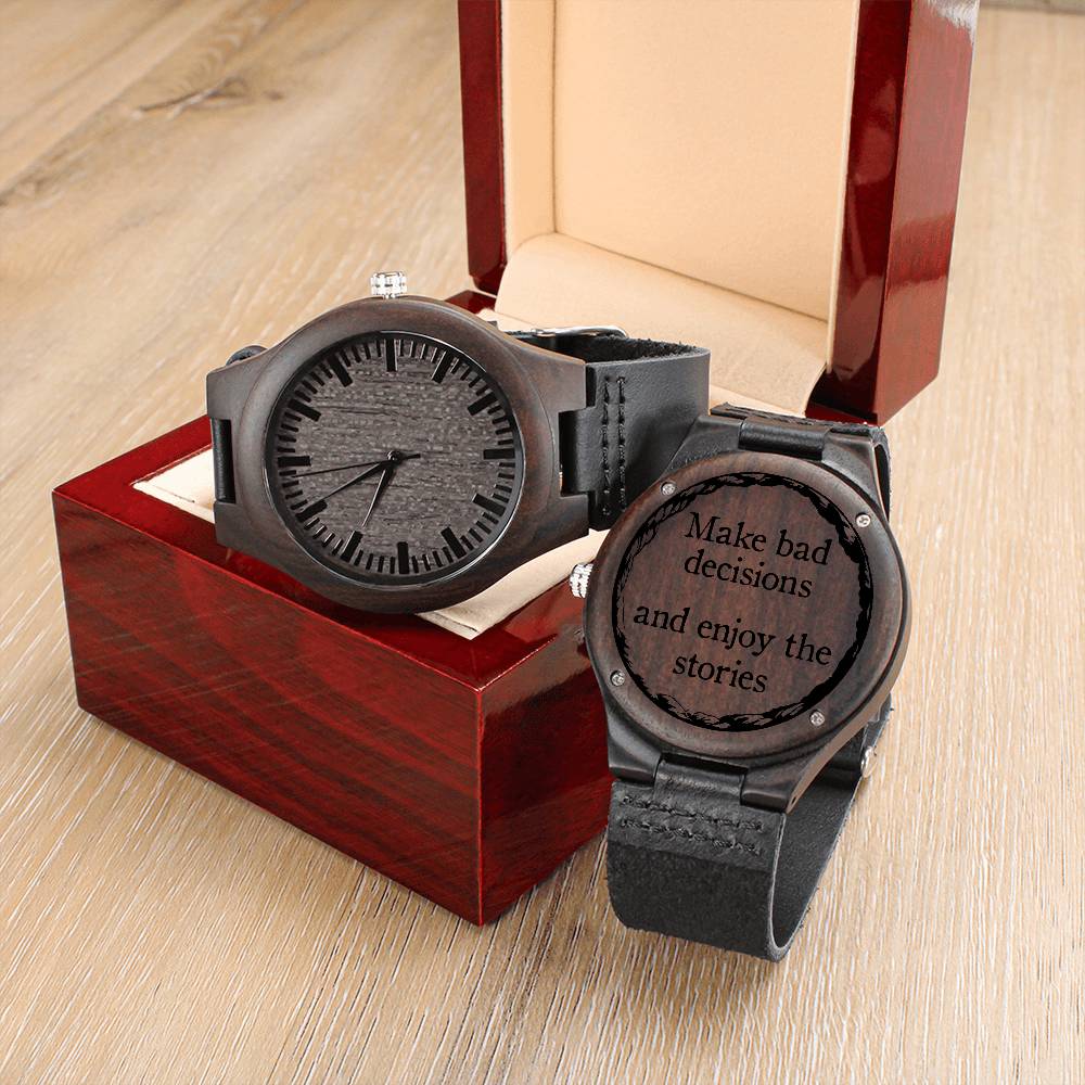 The Ultimate Gift for Him: The Engraved Wooden Watch