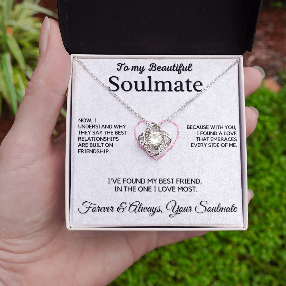 Soulmate - Best Friend -Love Knot Necklace