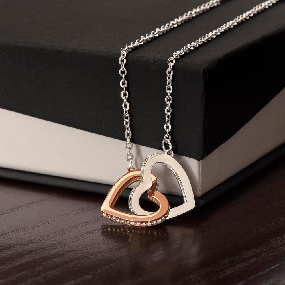 Rose Gold Interlocking Hearts Necklace: A Symbol of Everlasting Love