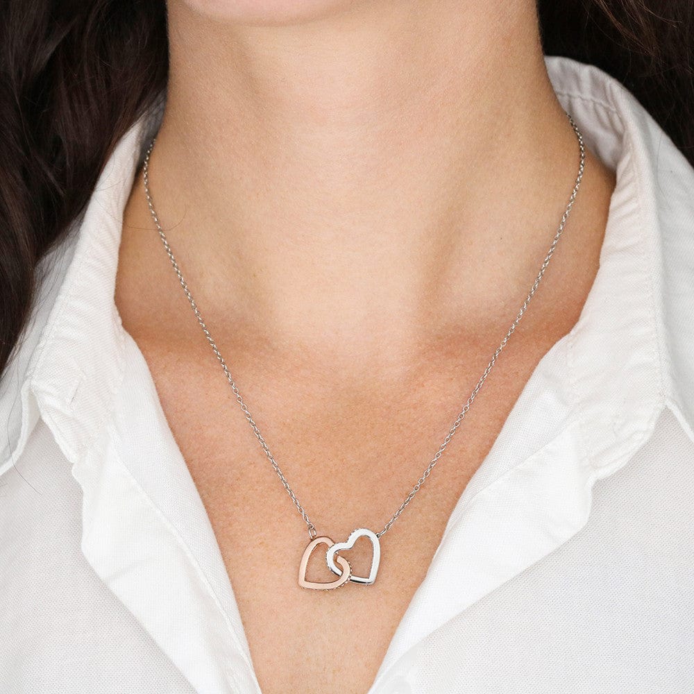 Rose Gold Interlocking Hearts Necklace: A Symbol of Everlasting Love