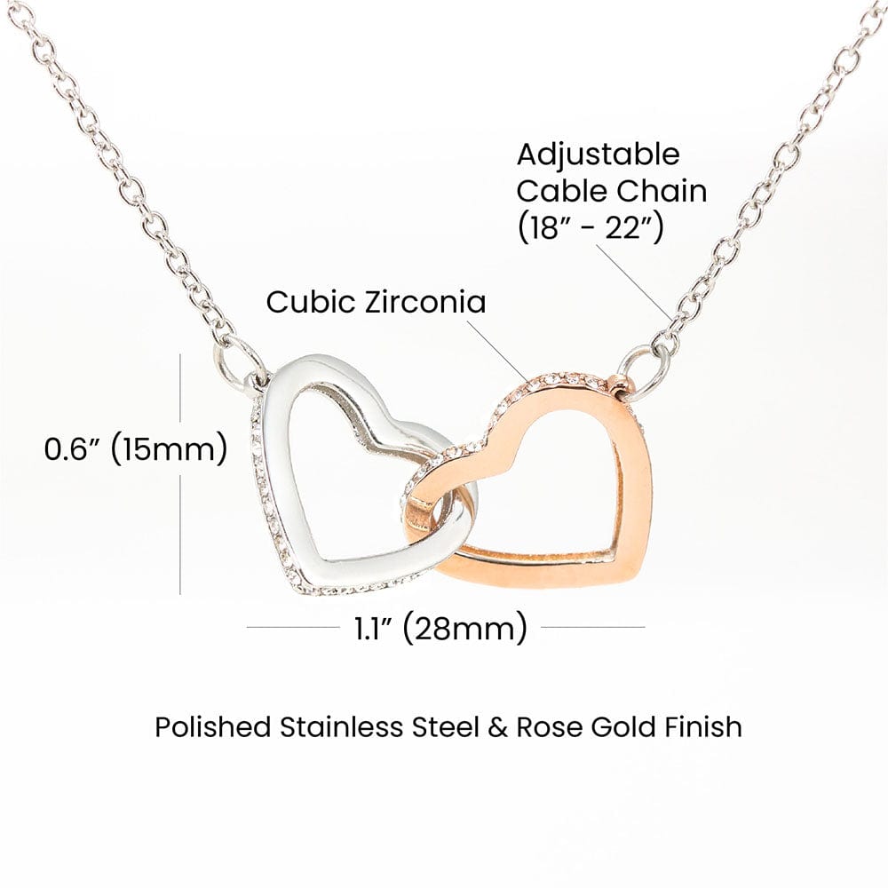 Rose Gold Interlocking Hearts Necklace: A Symbol of Everlasting Love