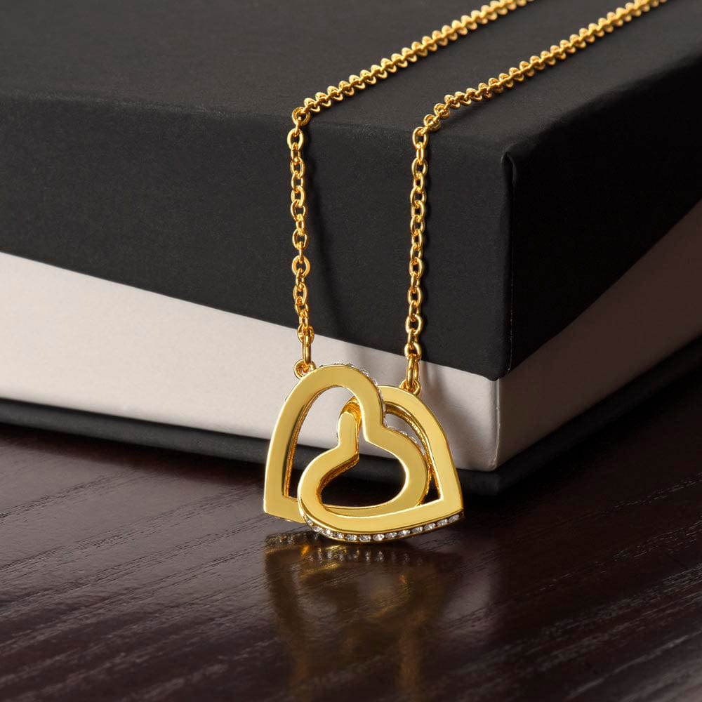 Yellow Gold Interlocking Hearts Necklace: A Symbol of Everlasting Love