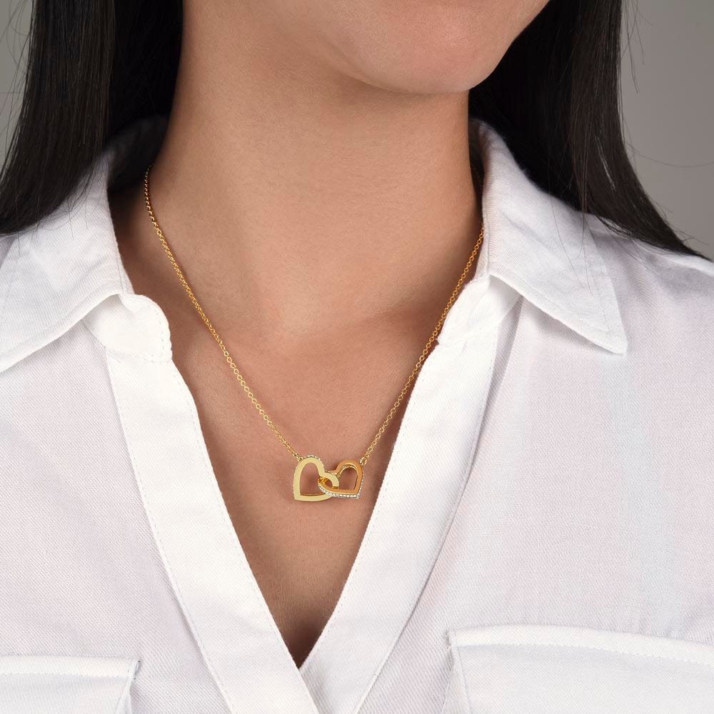 Yellow Gold Interlocking Hearts Necklace: A Symbol of Everlasting Love