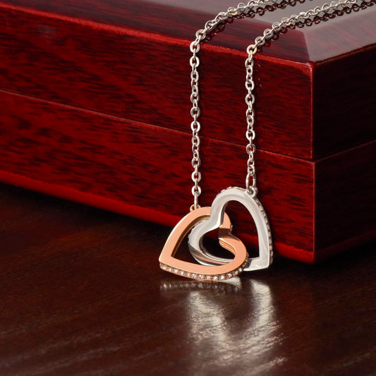 Rose Gold Interlocking Hearts Necklace: A Symbol of Everlasting Love