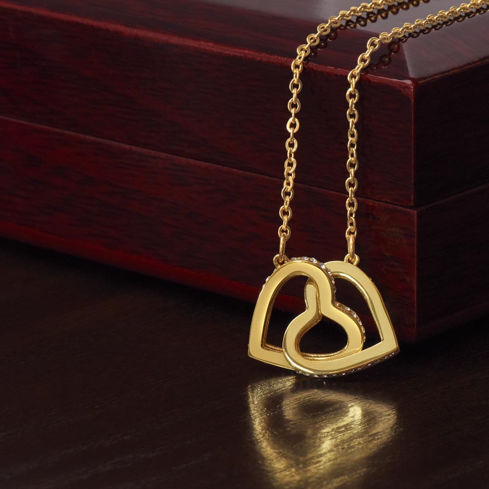 Yellow Gold Interlocking Hearts Necklace: A Symbol of Everlasting Love