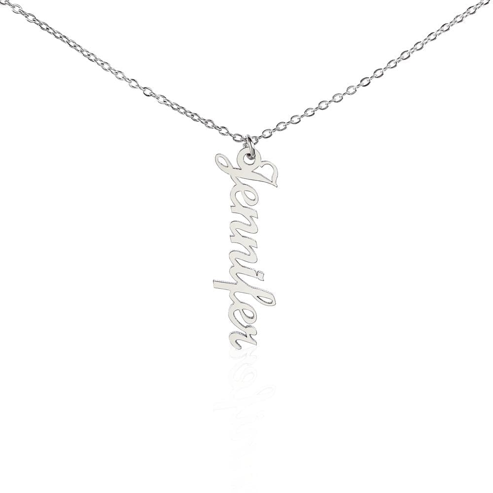 Personalized Vertical Name Necklace - A unique and elegant accessory that reflects your personality