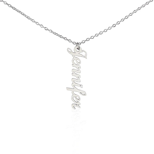 Personalized Vertical Name Necklace - A unique and elegant accessory that reflects your personality