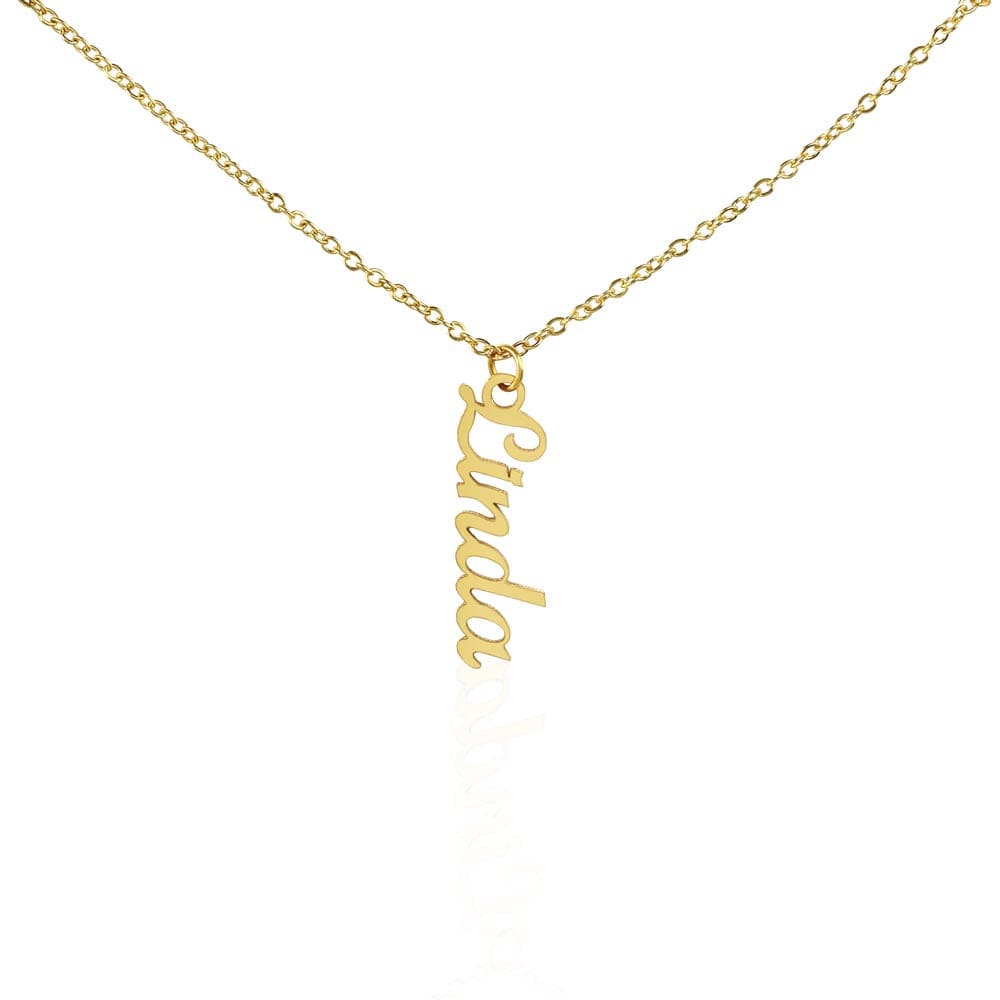 Personalized Vertical Name Necklace - A unique and elegant accessory that reflects your personality