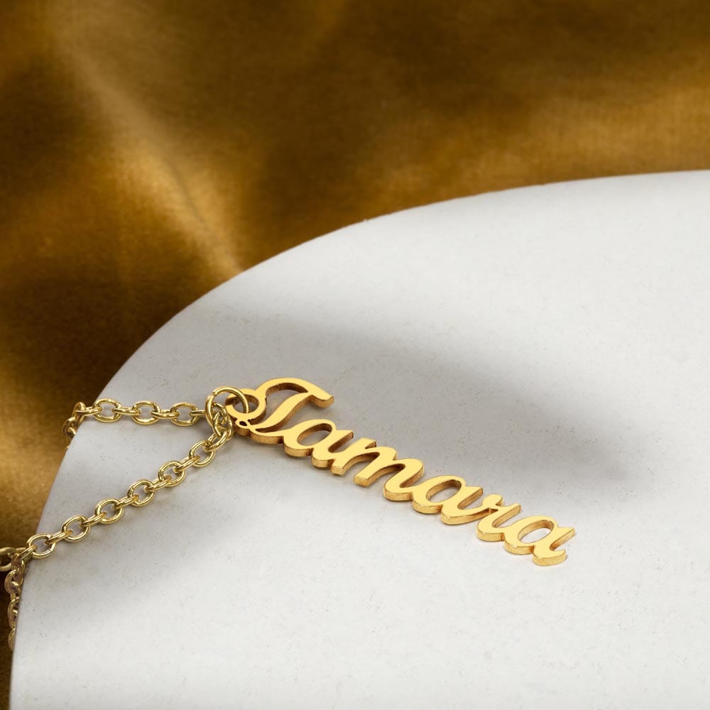 Personalized Vertical Name Necklace - A unique and elegant accessory that reflects your personality