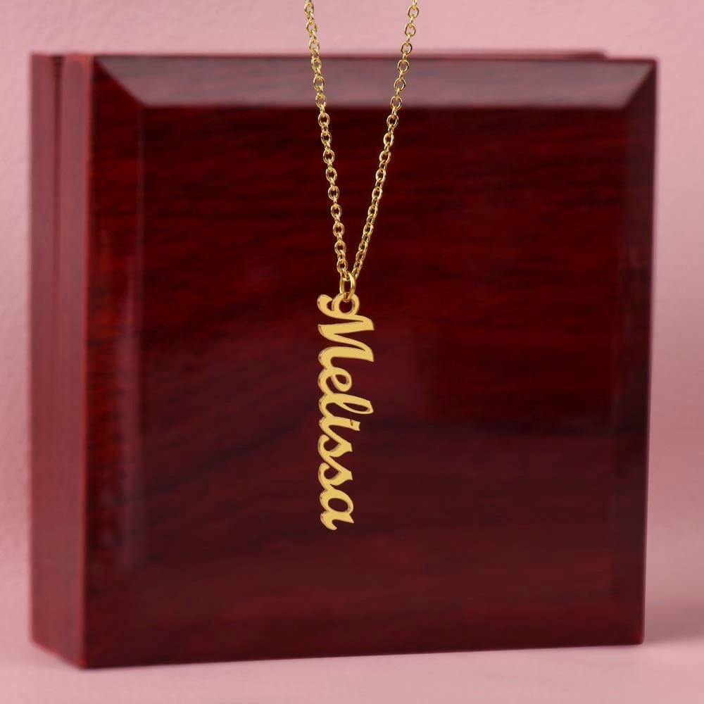 Personalized Vertical Name Necklace - A unique and elegant accessory that reflects your personality